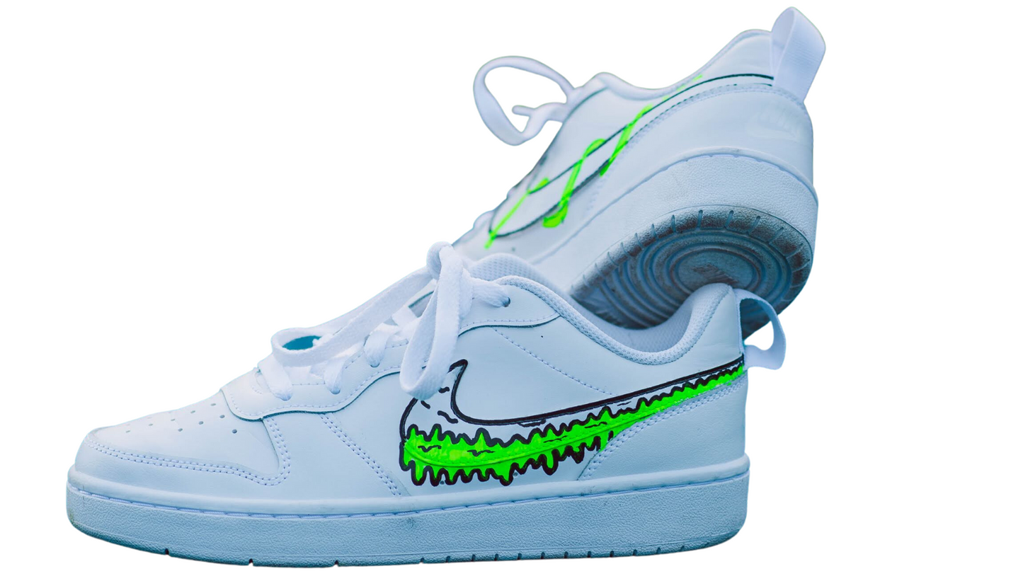 Slime Time Nike Force One Shoes