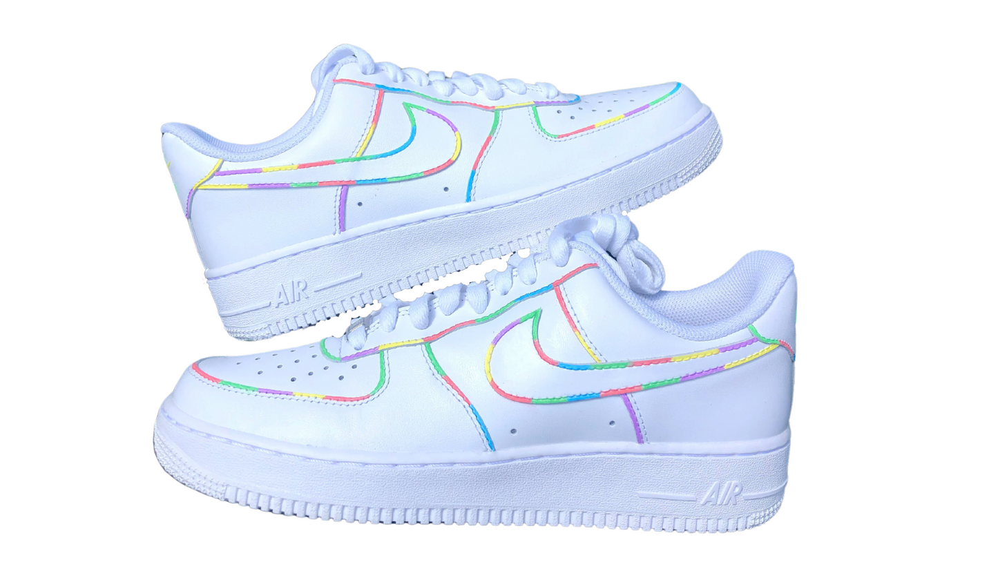 Patterned Pastel Nike AF1